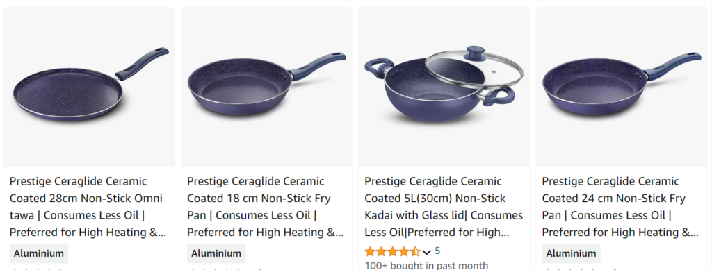 Non Stick Cookware Ceramic Coated