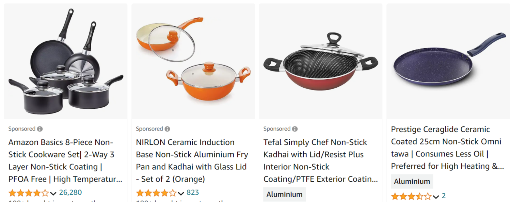Non Stick Cookware Ceramic Coated